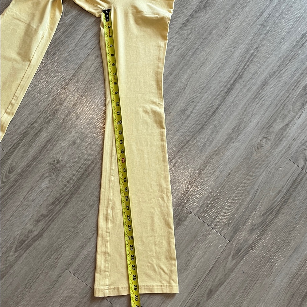 Aritzia Yellow Flare Pants - Picture 6 of 7